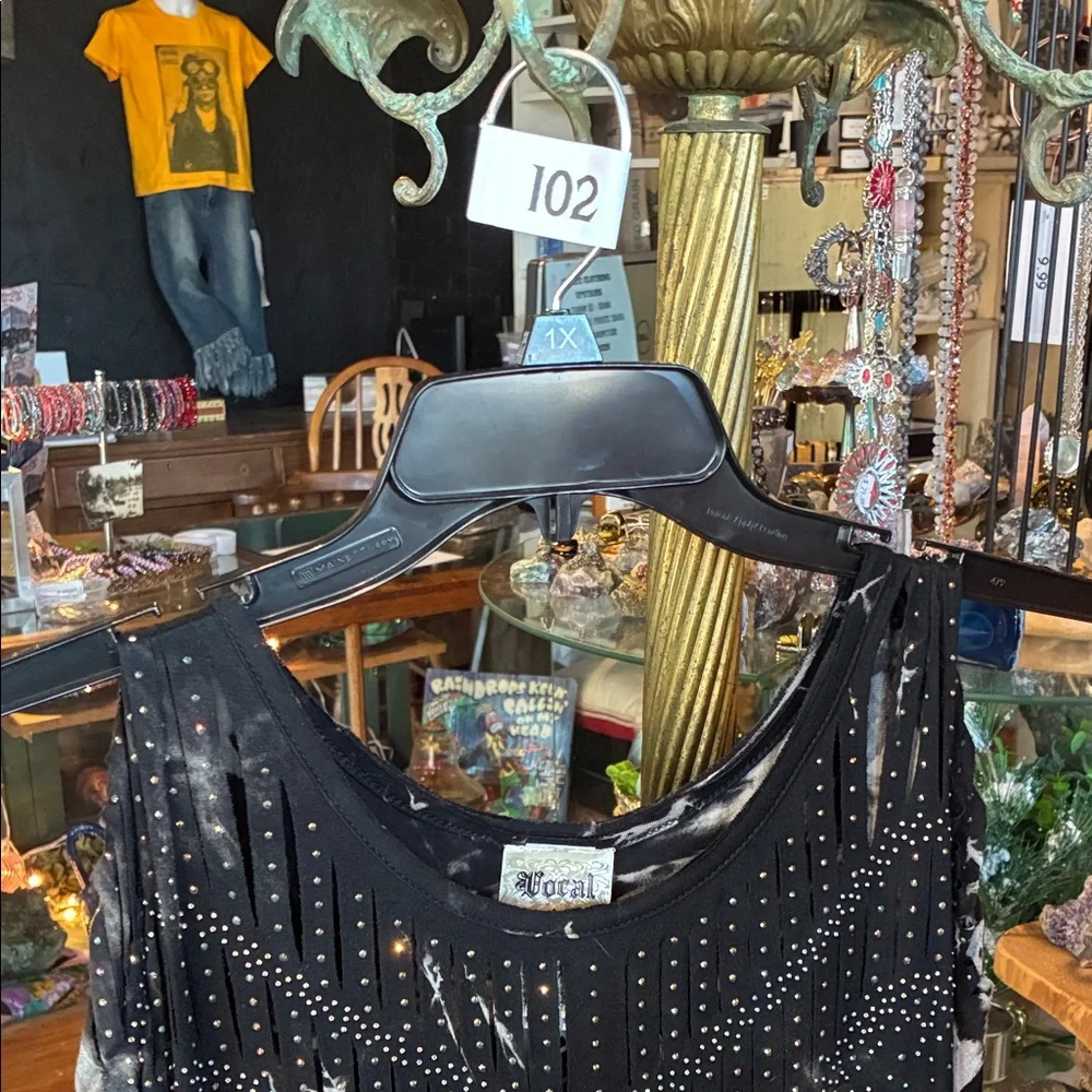 Corral Black and Silver Studded Tunic - Picture 2 of 4